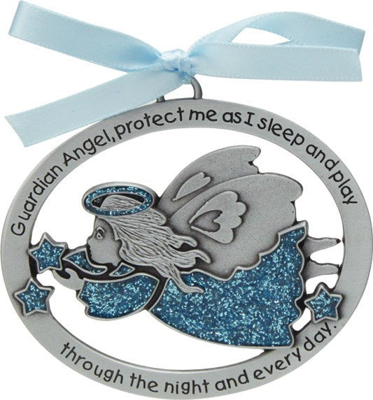 Angel Crib Medal for Boys