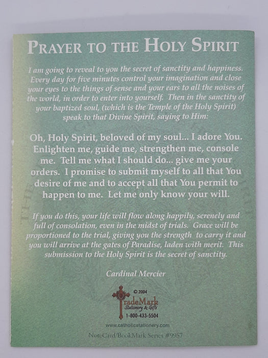 Come Holy Spirit Card - Catholic Gifts Canada