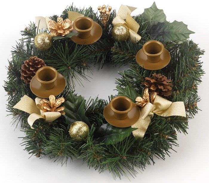 11" Traditional Pine Cone Advent Wreath