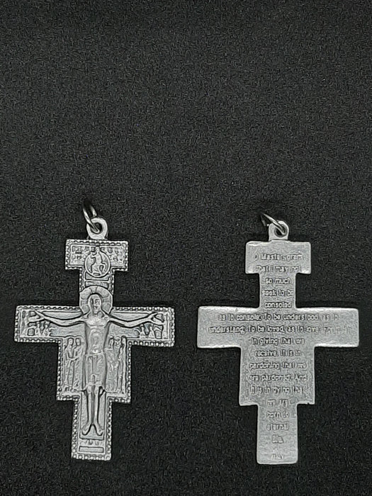 San Damiano Cross Pendant, no chain - Catholic Gifts Canada