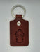 Handmade Leather Guardian Angel Keychain - Four Colours - Catholic Gifts Canada