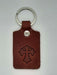 Handmade Leather Flared Cross Keychain - Four Colours - Catholic Gifts Canada