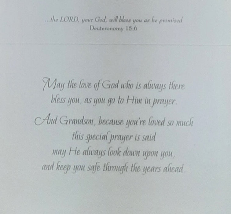 Grandson First Communion Card - Catholic Gifts Canada