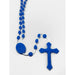 Light Blue Plastic Rosary - Catholic Gifts Canada