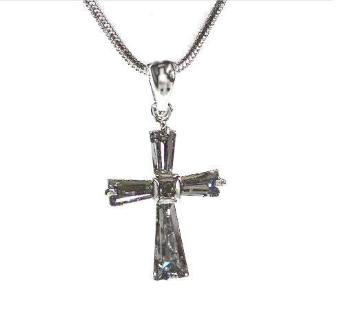 Australian Crystal Cross Necklace - Catholic Gifts Canada