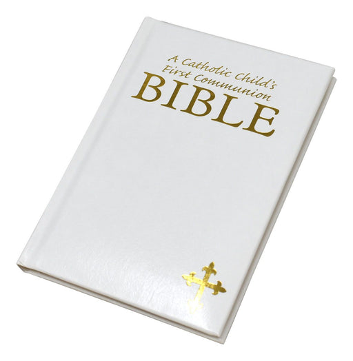 Catholic Child's First Communion Bible White Cover - Catholic Gifts Canada