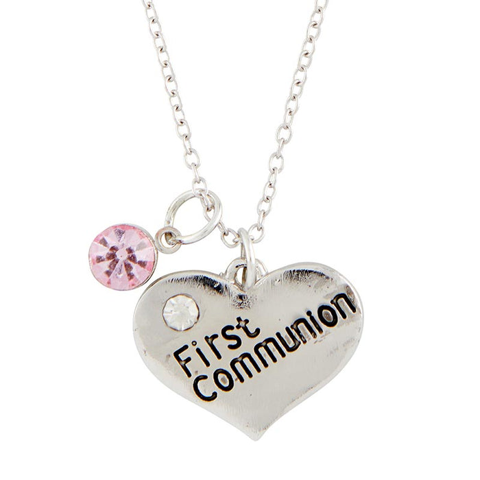 Heart Shaped First Communion Necklace