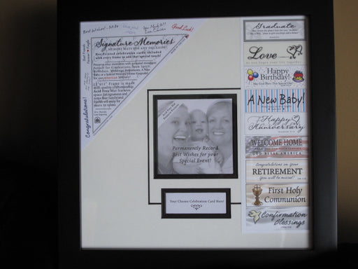 Memories Photo Frame with Signature Mat - Catholic Gifts Canada