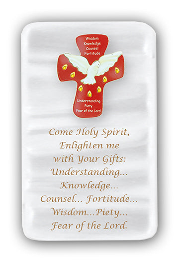 Gifts of the Spirit Pearlized Plaque - Catholic Gifts Canada