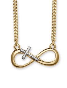 18k Gold on Stirling Silver Infinity Necklace - Catholic Gifts Canada