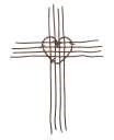 Barbed Wire Heart Cross - Catholic Gifts Canada
