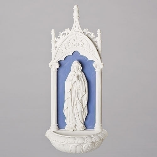 Our Lady of Lourdes Holy Water Font - Catholic Gifts Canada