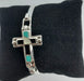 Inlay Cross Bangle - Style 2 - Catholic Gifts Canada