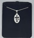 Oval Cut-Out Cross Necklace - Catholic Gifts Canada
