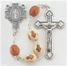 Two-Colour Natural Finish Wood Rosary - Catholic Gifts Canada