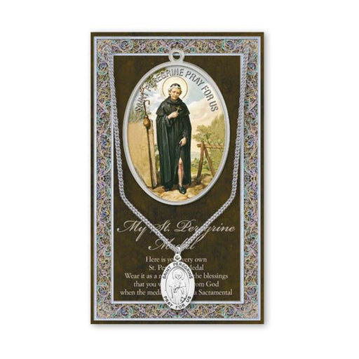 St. Peregrine Medal with Folder - Catholic Gifts Canada