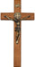 10" Walnut Saint Benedict Wall Crucifix - Catholic Gifts Canada