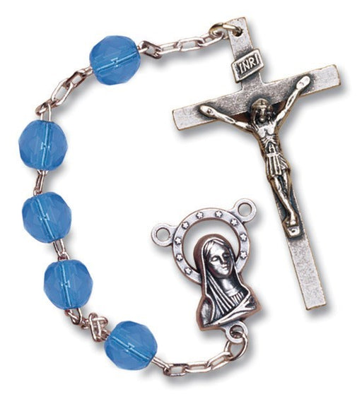 March Birthstone Rosary - Catholic Gifts Canada