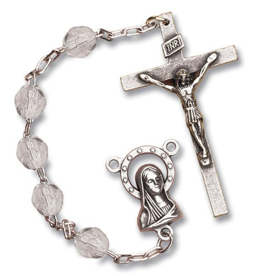 April Birthstone Rosary - Catholic Gifts Canada