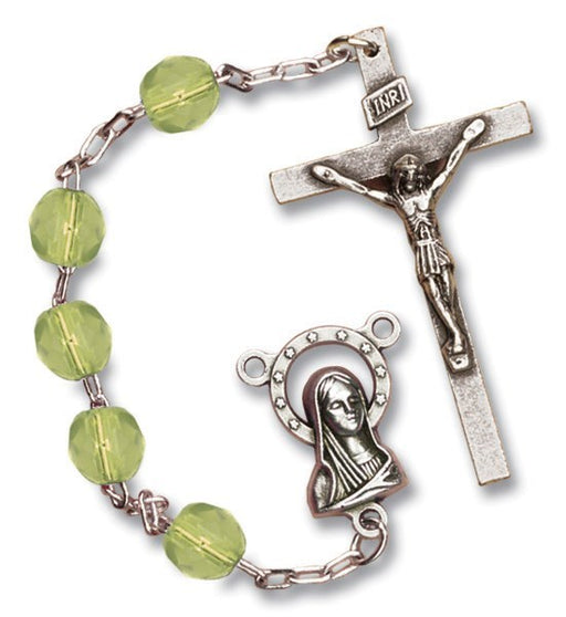 August Birthstone Rosary - Catholic Gifts Canada