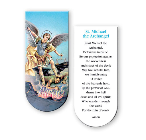 Saint Michael Magnetic Bookmark - Catholic Gifts Canada