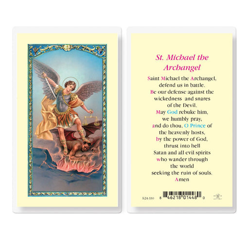 Saint Michael Prayer Card - Catholic Gifts Canada
