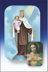 Our Lady of Mount Carmel Hologram Prayer Card - Catholic Gifts Canada
