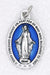 Miraculous Medal With Blue Enamel on 18" Chain - Catholic Gifts Canada