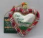 First Christmas Glass Heart Ornament - Catholic Gifts Canada