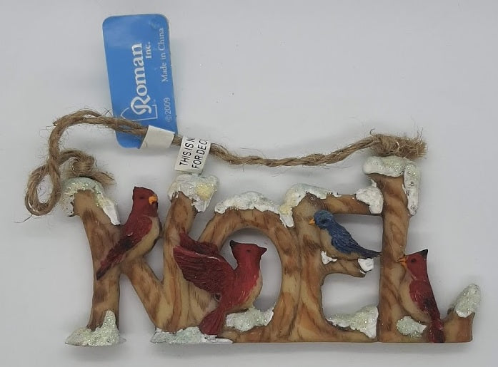Winter Birds NOEL Ornament - Catholic Gifts Canada