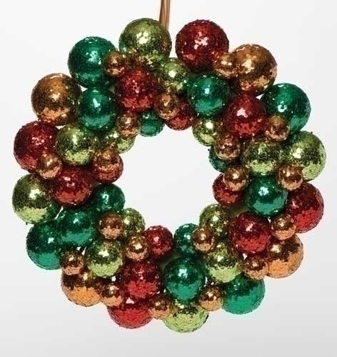 Multi-Colour Glitter Wreath - Catholic Gifts Canada