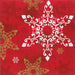Red Winter Star Dinner Napkins - Catholic Gifts Canada