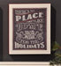 No Place Like Home Chalkboard Plaque - Catholic Gifts Canada