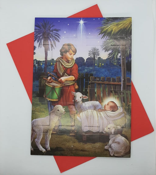 Advent Calendar Card - Drummer Boy - Catholic Gifts Canada