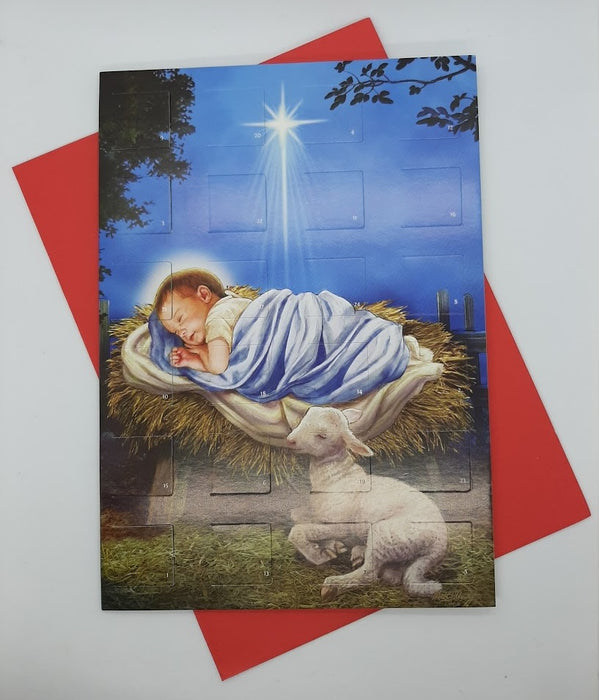 Advent Calendar Card - Baby Jesus - Catholic Gifts Canada