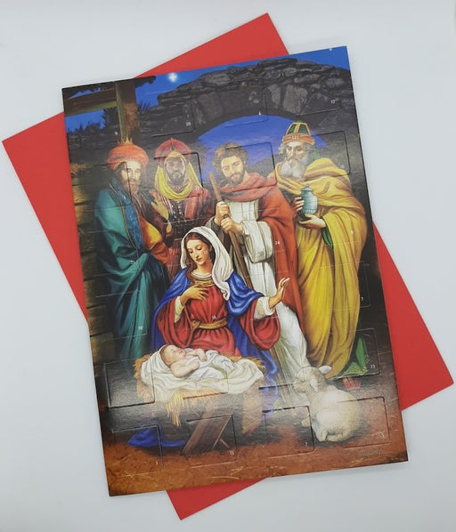Advent Calendar Card - Holy Family & Wise Men - Catholic Gifts Canada