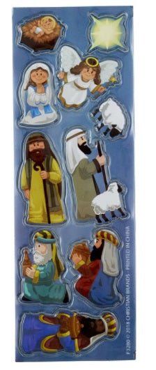 Puffy Nativity Stickers - Catholic Gifts Canada
