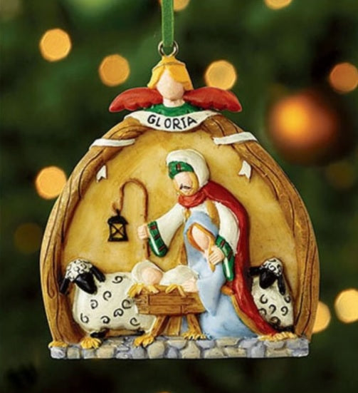 Gloria Nativity Ornament - Catholic Gifts Canada