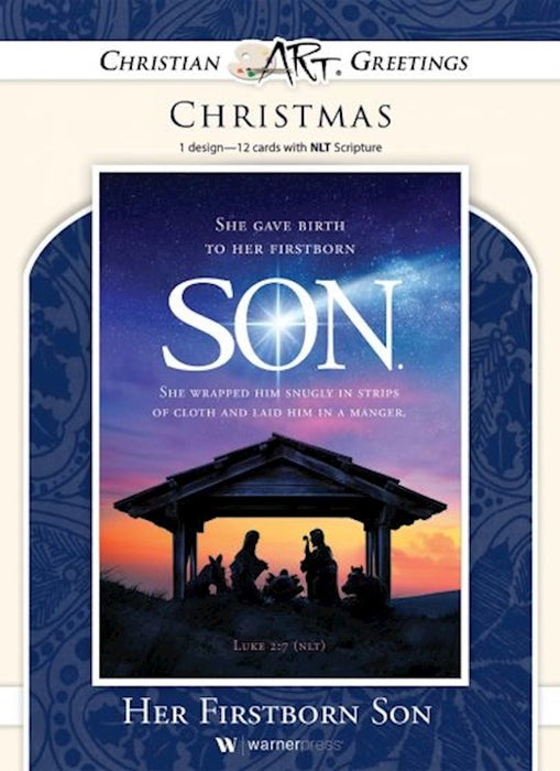 Her Firstborn Son Christmas Cards - Box of 12