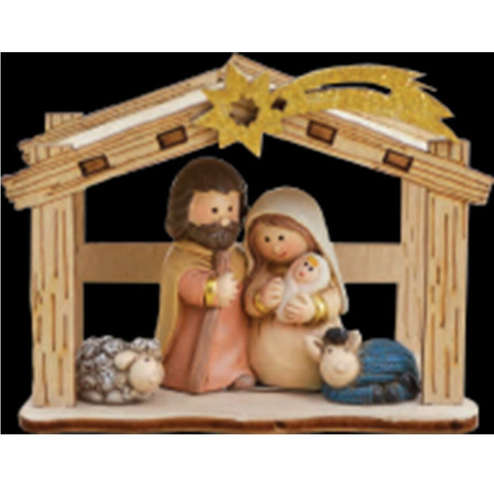 Kiddie Nativity Scene with Stable