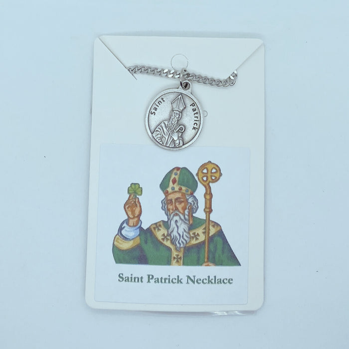 St. Patrick Medal on 24" Chain