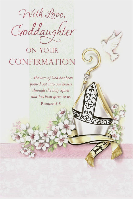 With Love Goddaughter Confirmation Card - Catholic Gifts Canada