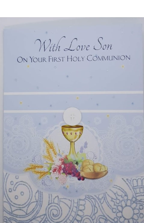 With Love Son On Your First Communion - Catholic Gifts Canada