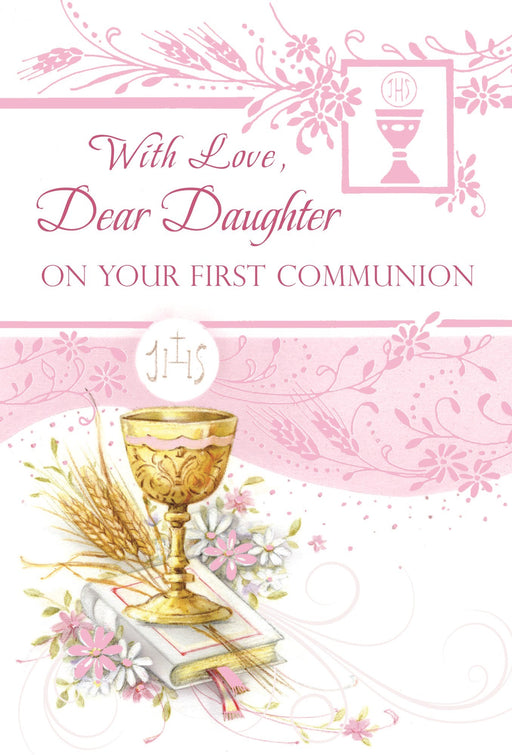 With Love Dear Daughter On Your First Communion - Catholic Gifts Canada