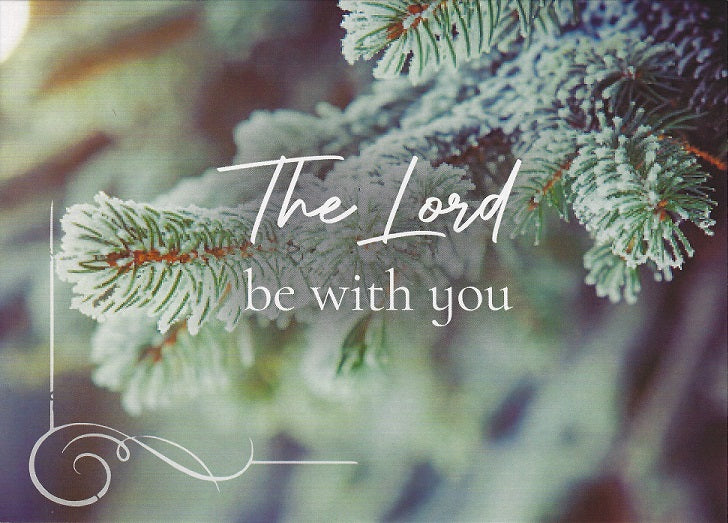 Christmas Sympathy Card - The Lord Be With You - Catholic Gifts Canada