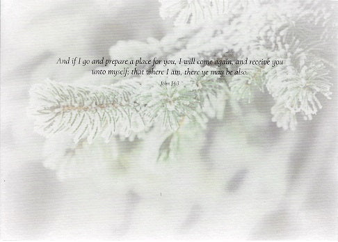 Christmas Sympathy Card - The Lord Be With You - Catholic Gifts Canada