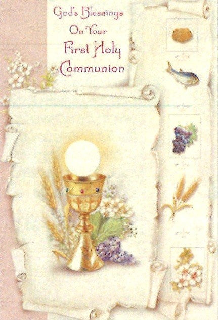 God's Blessings On Your Communion (Girl) - Catholic Gifts Canada
