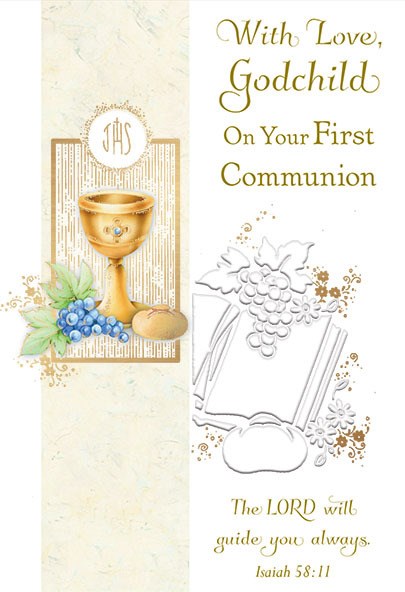 Godchild Communion Card - Catholic Gifts Canada