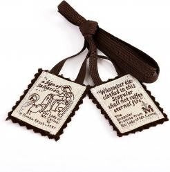 Brown Wool Scapular (Our Lady of Mount Carmel Scapular)