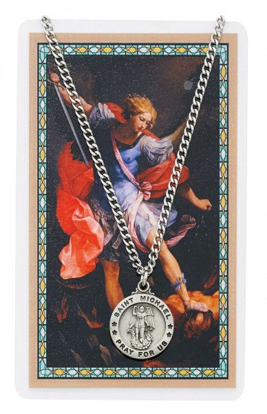 Saint Michael Medal on 18" Chain - Catholic Gifts Canada